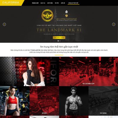 Mẫu web phòng tập Gym