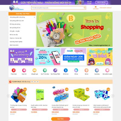 Theme wordpress bán sách 01