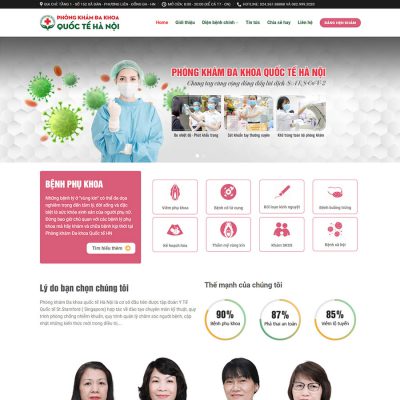 Theme wordpress phòng khám 01