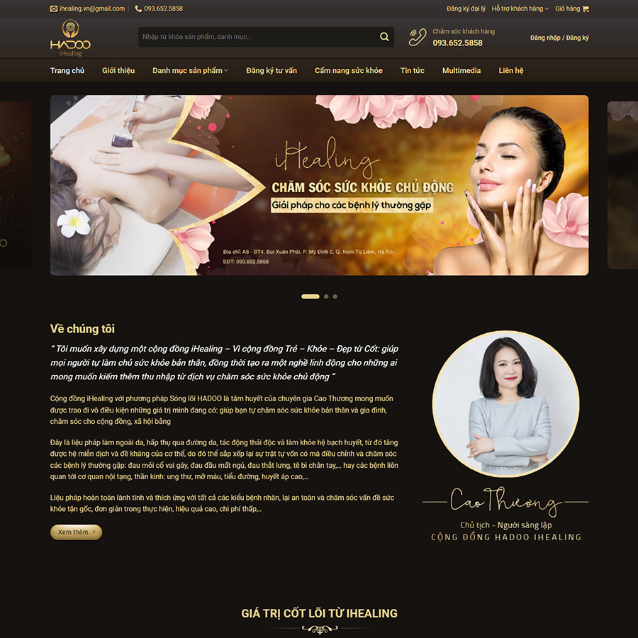 Theme wordpress dịch vụ spa 05