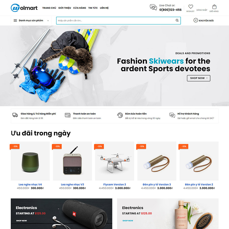 Theme wordpress bán sản phẩm công nghệ