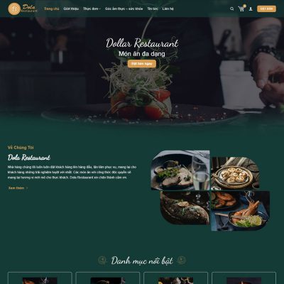 Theme wordpress nhà hàng, quán ăn 05
