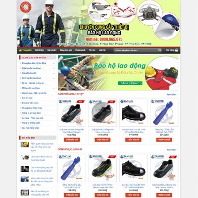 Theme wordpress bán đồ bảo hộ lao động