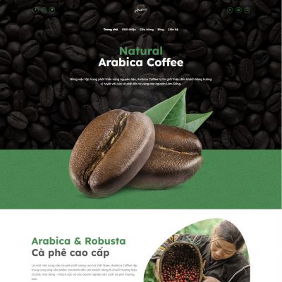 Theme wordpress bán cà phê 02