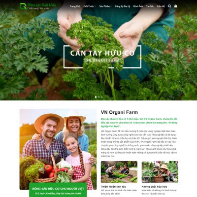 Theme wordpress nông sản 02
