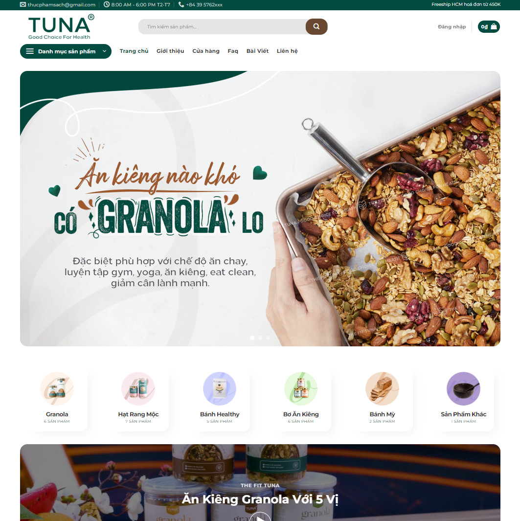 Theme wordpress thực phẩm sạch 5
