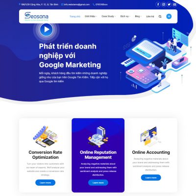 Theme wordpress dịch vụ agency 01