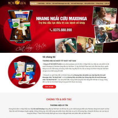 Theme wordpress bán đá muối