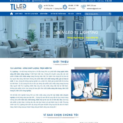 Theme wordpress bán đèn led