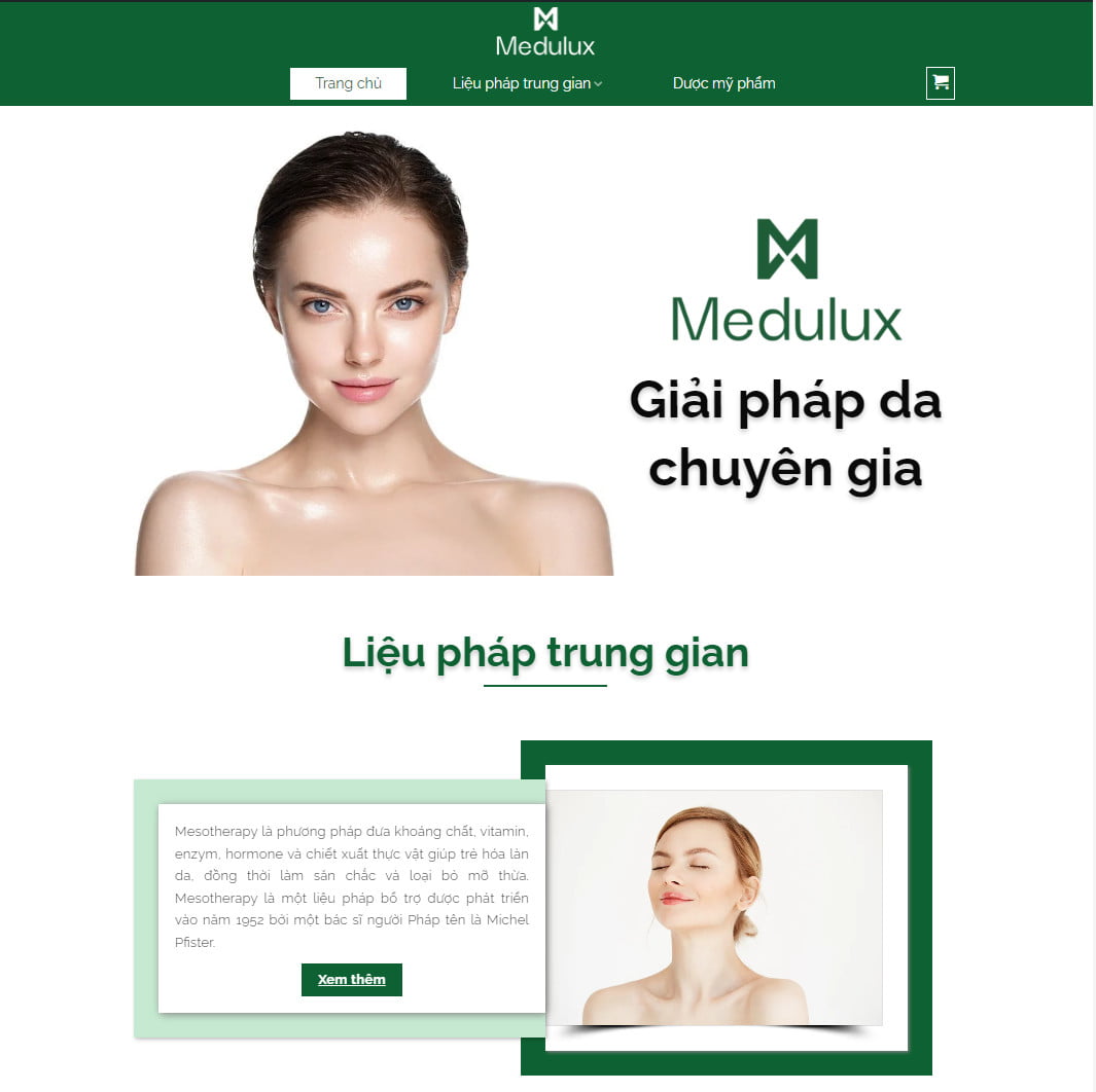 Theme wordpress landing page mỹ phẩm