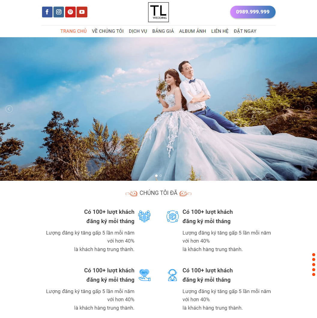 Theme wordpress studio ảnh cưới 05