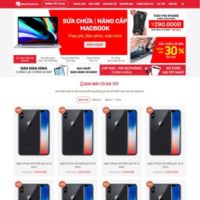 Theme wordpress dịch vụ sửa điện thoại 03