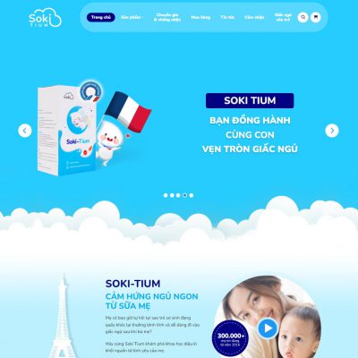Theme wordpress landing page sữa tươi